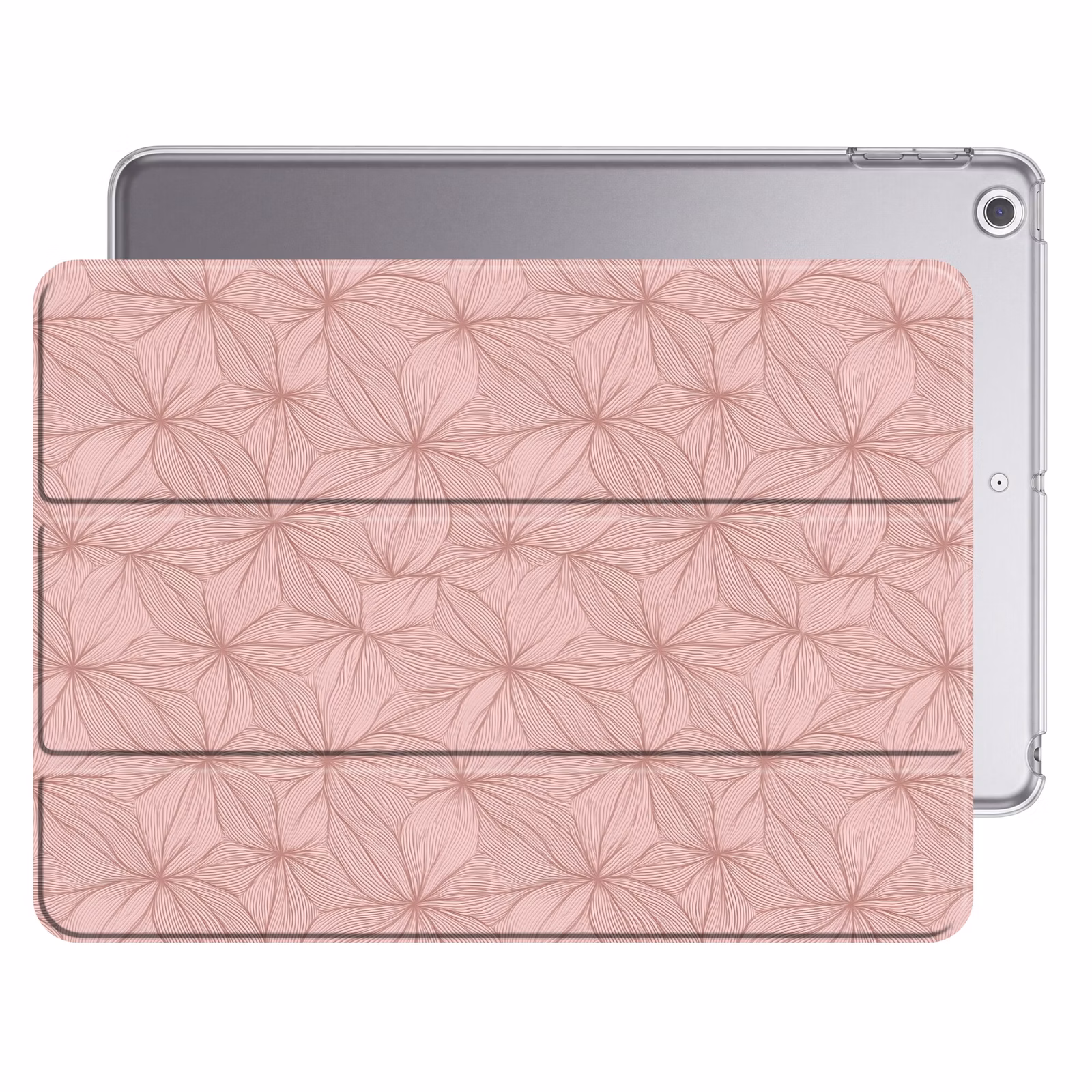 iPad hoes - oederroze - Bloemen - Reliëf - Textuur — 1