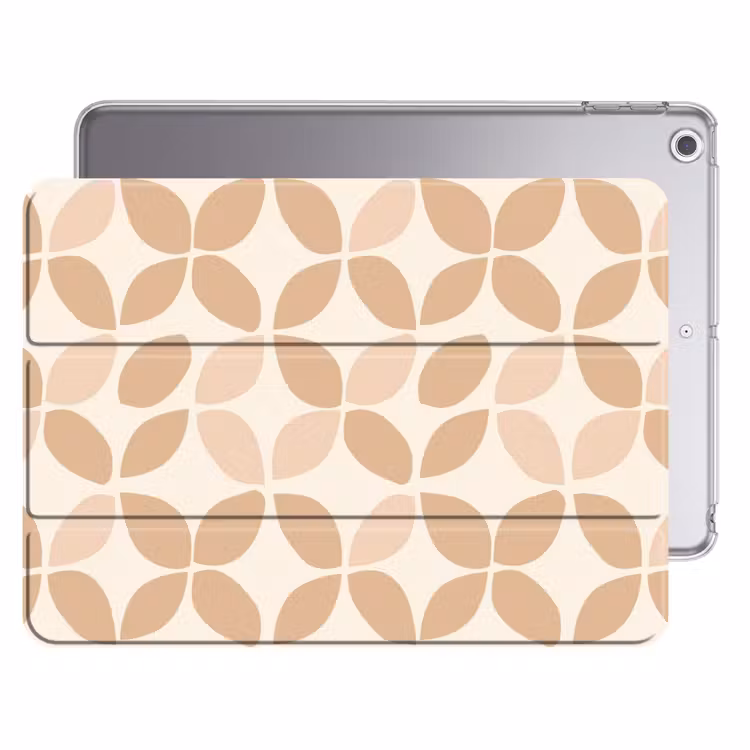 iPad hoes - Beige - Bladeren - Minimalistisch - Patroon — 1