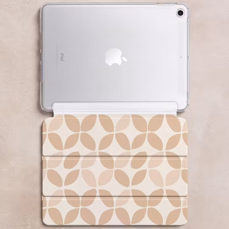 iPad hoes - Beige - Bladeren - Minimalistisch - Patroon — 6