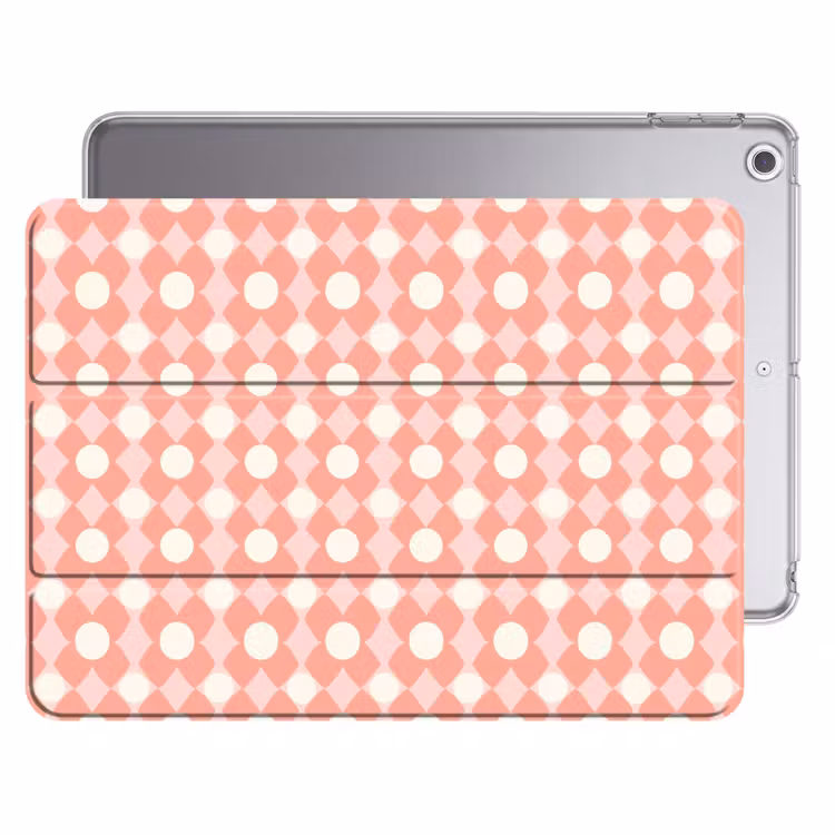 iPad hoes - Koraal - Retro - Geometrisch - Patroon — 1