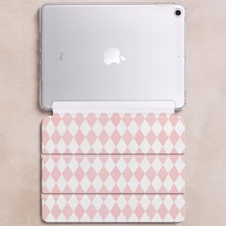 iPad hoes - Lichtroze - Ruiten - Geometrisch - Patroon — 6
