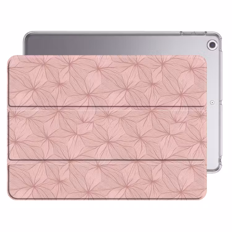 iPad hoes - oederroze - Bloemen - Reliëf - Textuur — 1