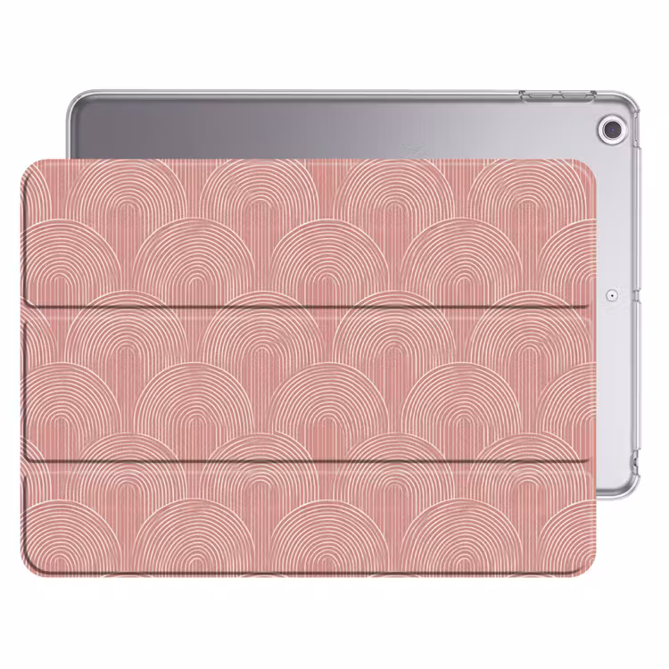 iPad hoes - Oudroze - Bogen - Deco - Lijnen — 1