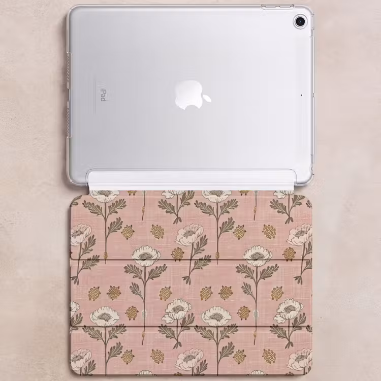 iPad hoes - Roze - Bloemen - Vintage - Textuur — 6