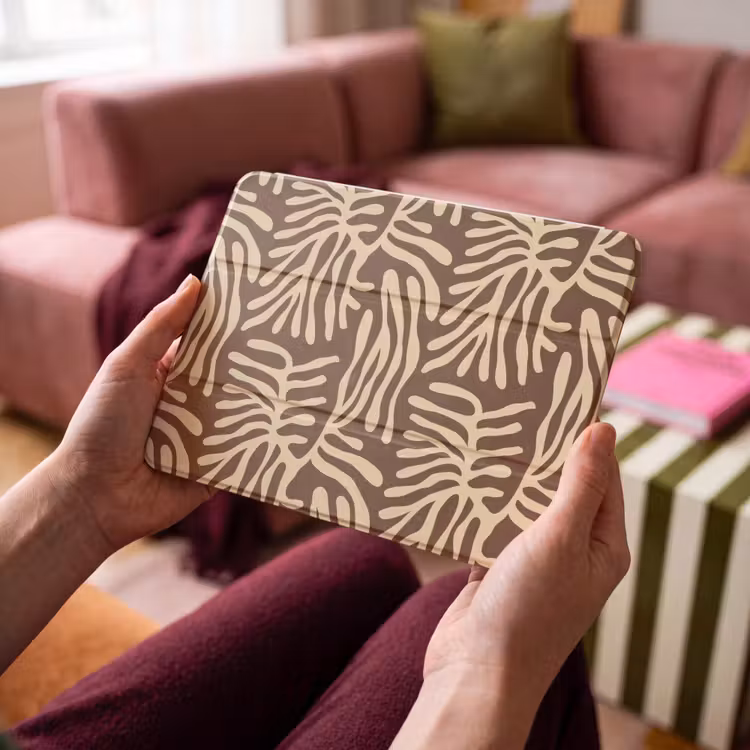 iPad hoes - Bruin - Koraal - Expressief - Patroon — 3