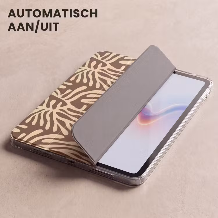 iPad hoes - Bruin - Koraal - Expressief - Patroon — 4