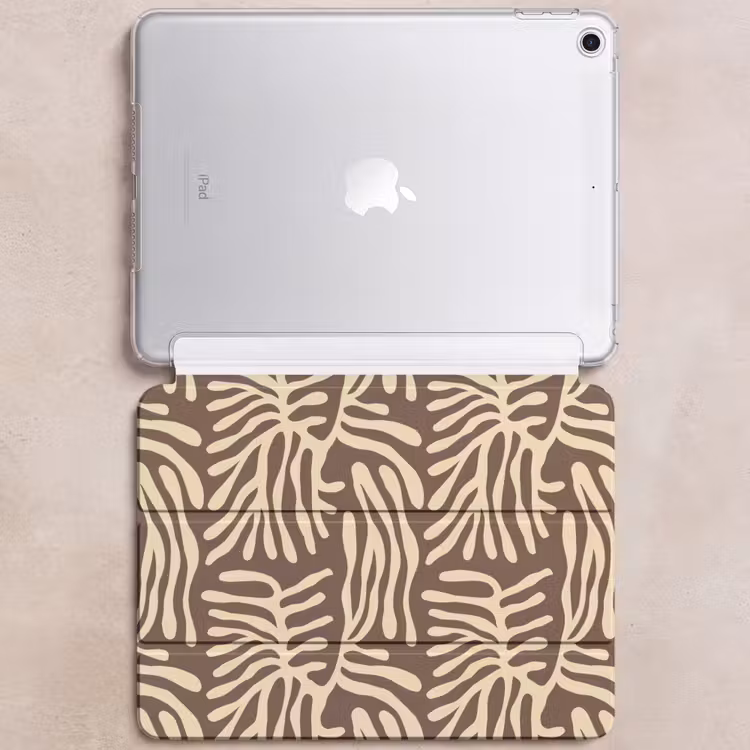 iPad hoes - Bruin - Koraal - Expressief - Patroon — 6
