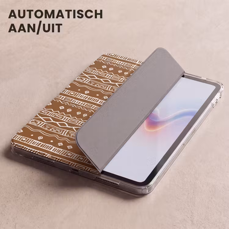 iPad hoes - Chocoladebruin - Etnisch - Tribaal - Patroon — 4