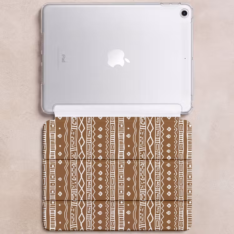 iPad hoes - Chocoladebruin - Etnisch - Tribaal - Patroon — 6