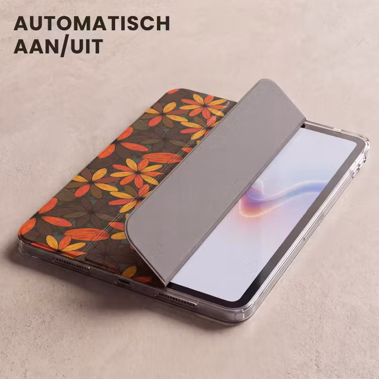 iPad hoes - Oranje - Retro - Bloemen - Herfst — 4
