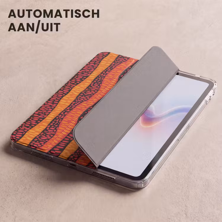 iPad hoes - Oranje - Roze - Expressief - Patroon — 4
