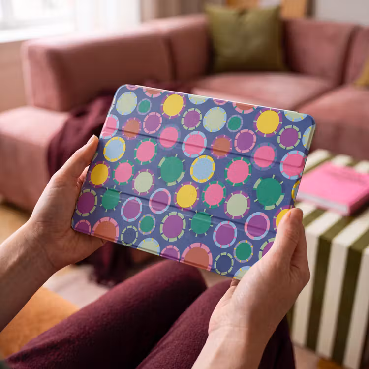 iPad hoes - Patroon - Cirkels - Abstract - Kleurrijk — 3