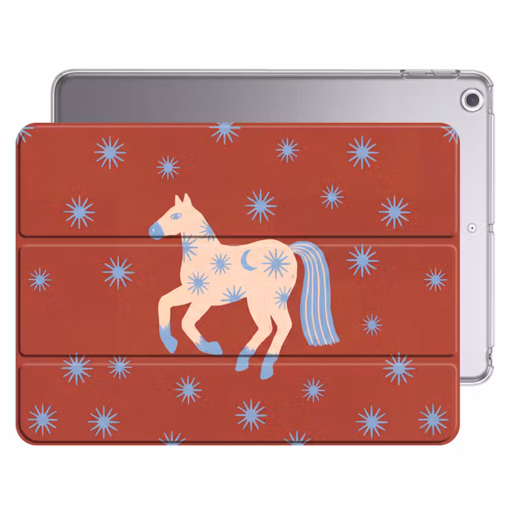 iPad hoes - Dieren - Sterren - Maan - Abstract - Rood — 1