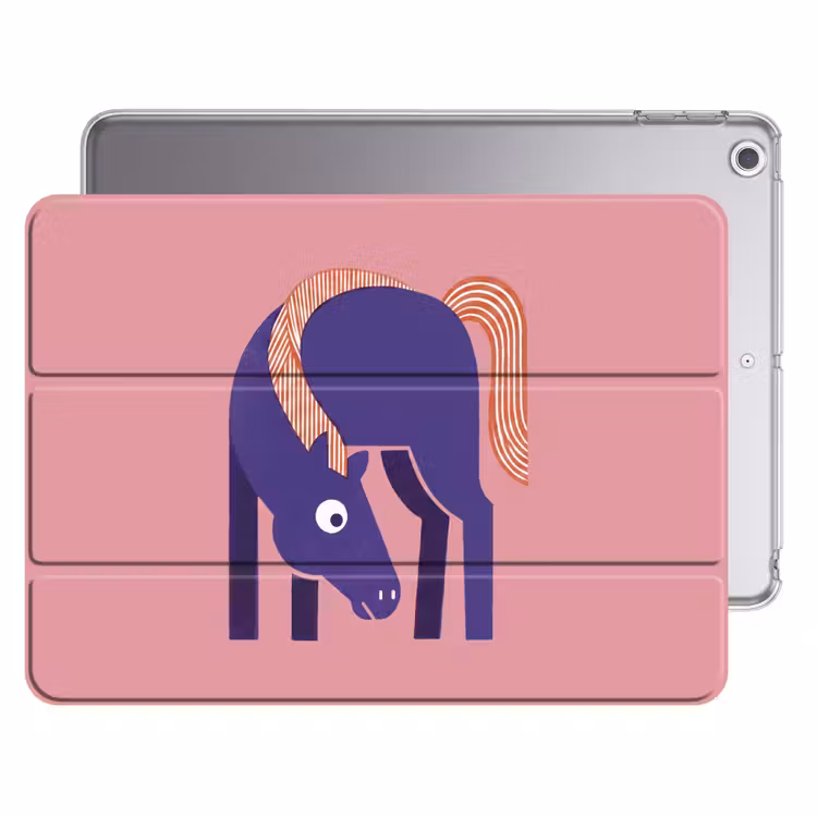 iPad hoes - Paard - Abstract - Dieren - Modern - Blauw — 1