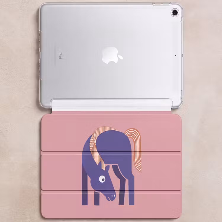 iPad hoes - Paard - Abstract - Dieren - Modern - Blauw — 6