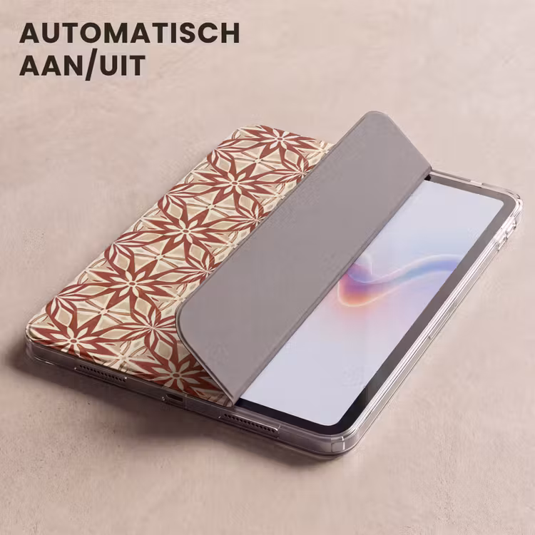 iPad hoes - Bordeauxrood - Geometrisch - Tegel - Patroon — 4