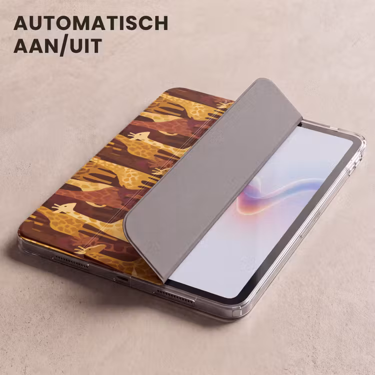 iPad hoes - Bruin - Giraffen - Safari - Patroon — 4
