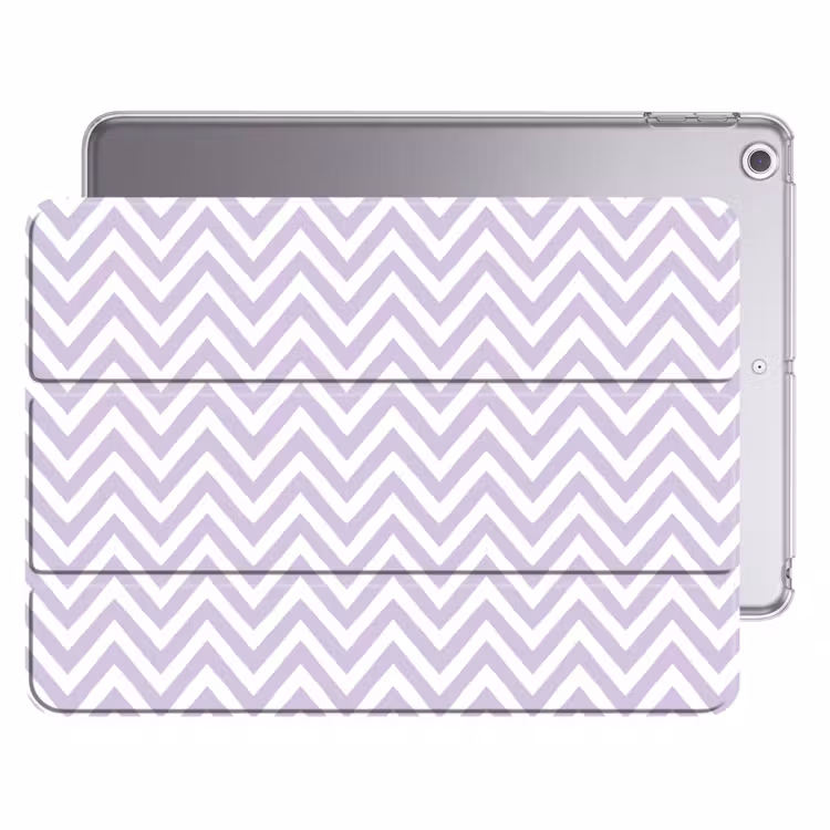 iPad hoes - Lila - Geometrisch - Chevron - Zigzag - Patroon — 1