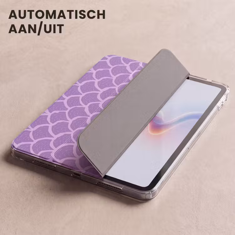 iPad hoes - Paars - Schubber - Schelpen - Handgetekend - Patroon — 4