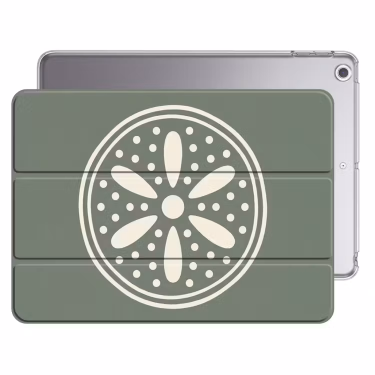 iPad hoes - Patroon - Cirkel - Abstract - Groen - Decoratie — 1