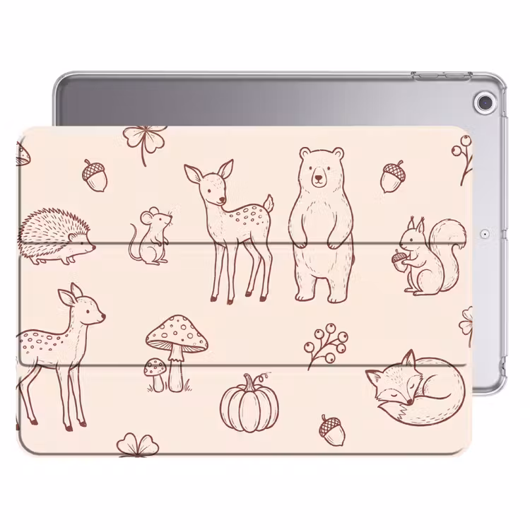 iPad hoes - Dieren - Bos - Natuur - Schets - Patroon — 1
