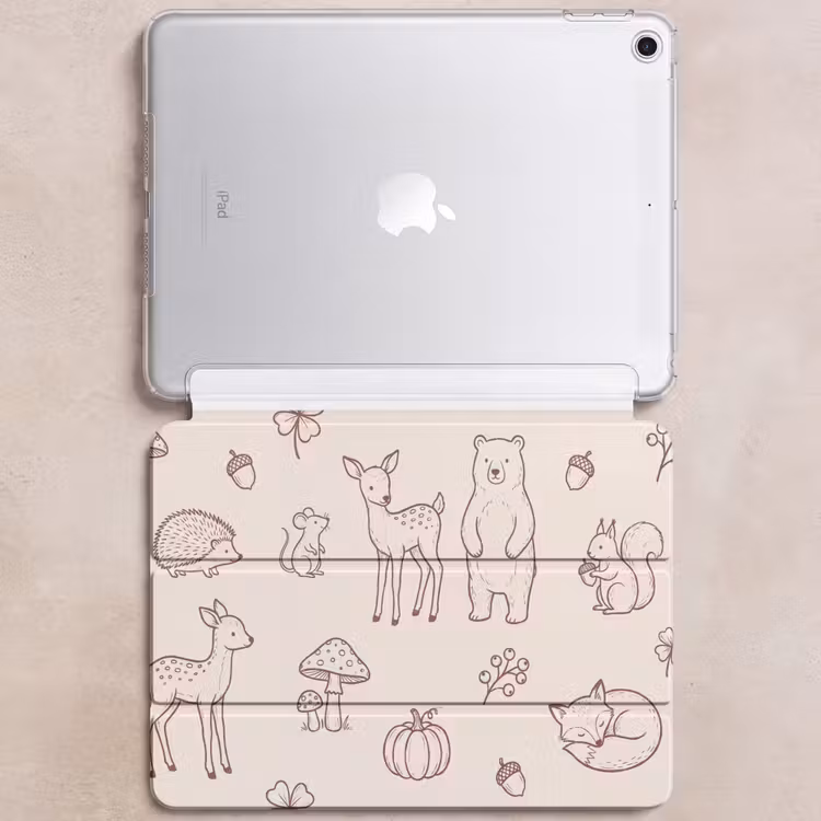 iPad hoes - Dieren - Bos - Natuur - Schets - Patroon — 6