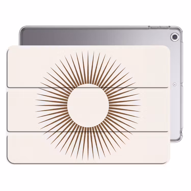 iPad hoes - Abstract - Zon - Symbool - Modern - Beige — 1