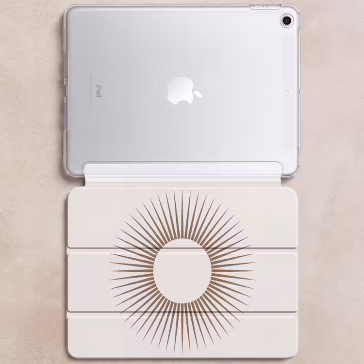 iPad hoes - Abstract - Zon - Symbool - Modern - Beige — 6