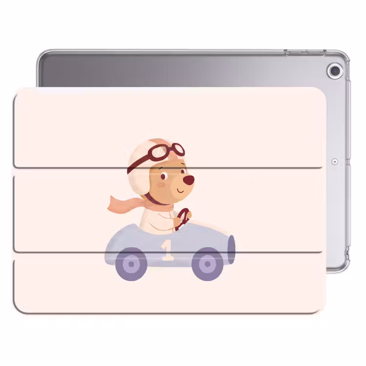 iPad hoes - Beer - Auto - Kinderkamer - Cartoon - Speels — 1