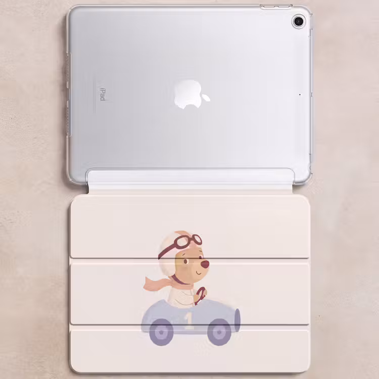 iPad hoes - Beer - Auto - Kinderkamer - Cartoon - Speels — 6