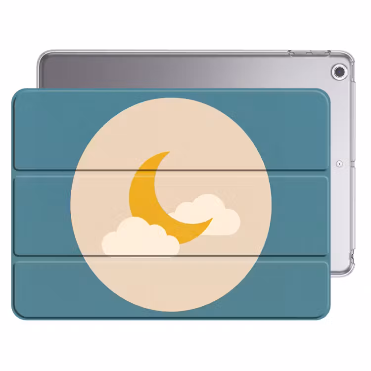 iPad hoes - Maan - Wolken - Natuur - Abstract - Geel — 1