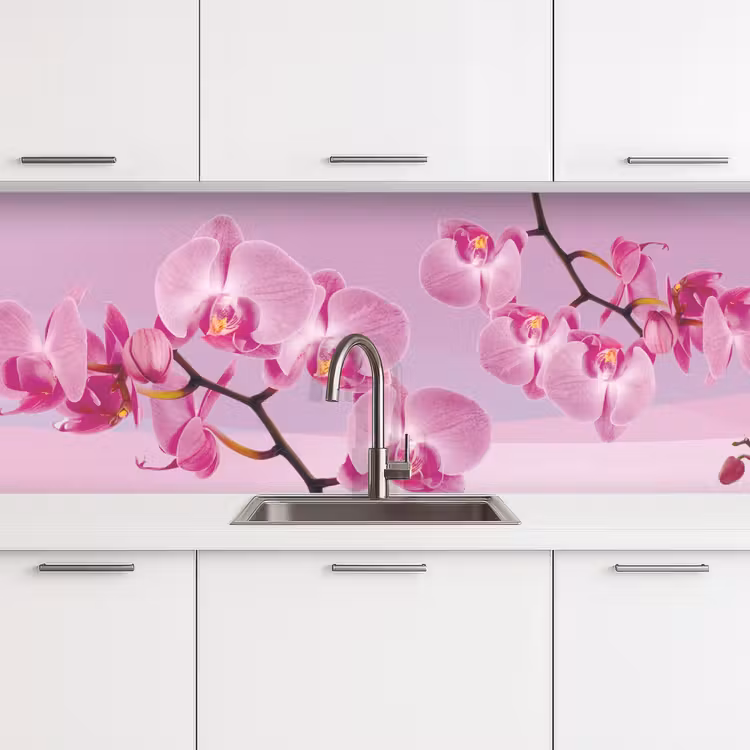 Keuken achterwand - Bloemen - Orchidee - Roze — 4