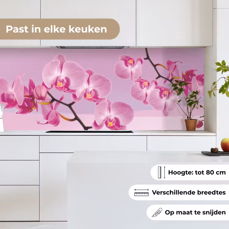 Keuken achterwand - Bloemen - Orchidee - Roze — 7