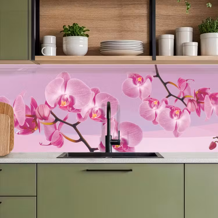 Keuken achterwand - Bloemen - Orchidee - Roze — 8