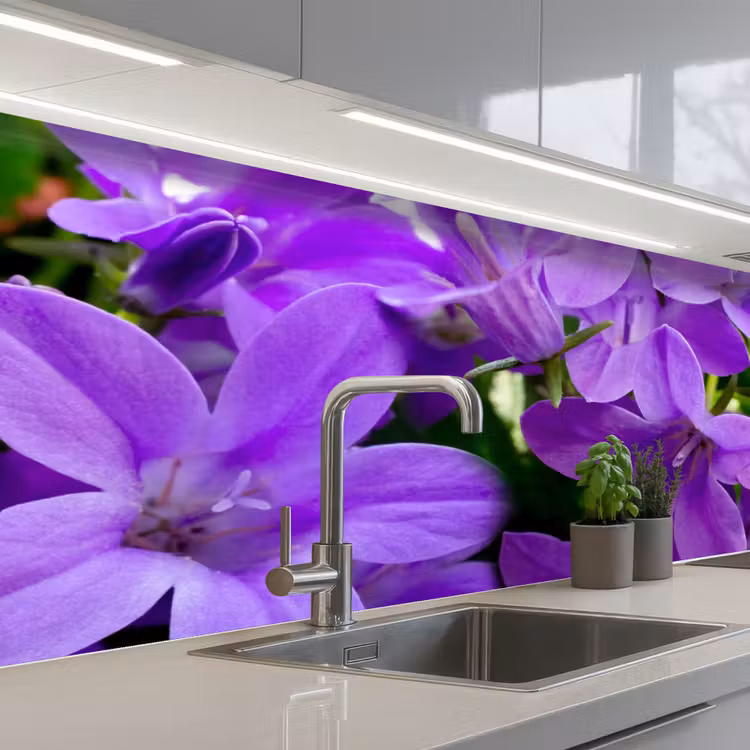 Keuken achterwand - Bloemen - Paars - Natuur — 2