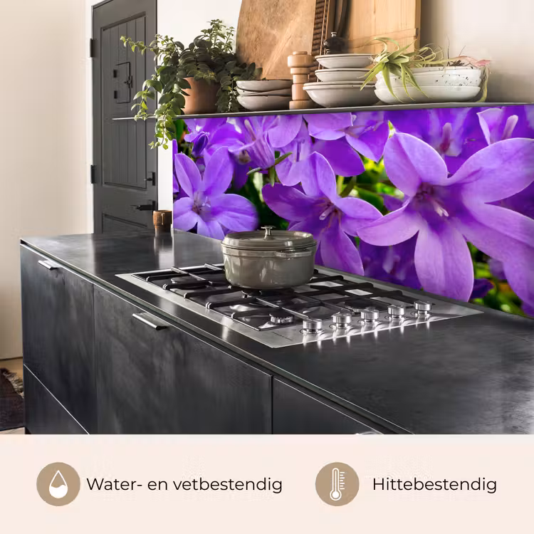 Keuken achterwand - Bloemen - Paars - Natuur — 5