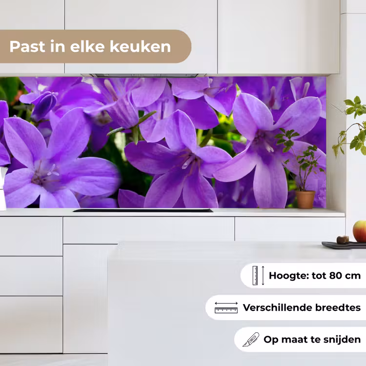 Keuken achterwand - Bloemen - Paars - Natuur — 7