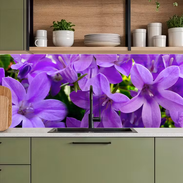 Keuken achterwand - Bloemen - Paars - Natuur — 8