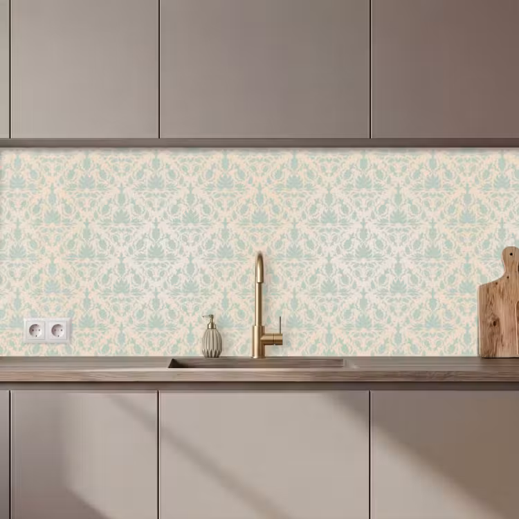 Keuken achterwand - Damast - Vintage - Pastel - Design — 1