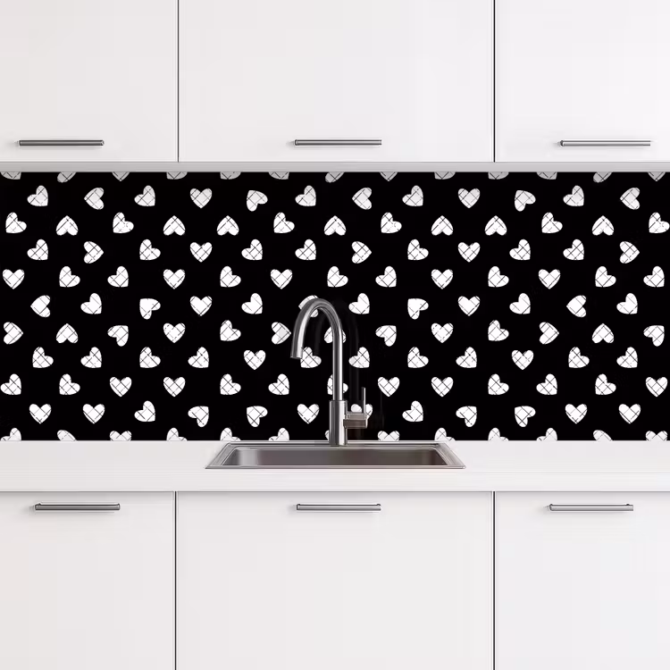 Keuken achterwand - Hart - Design - Geometrie - Patroon — 4