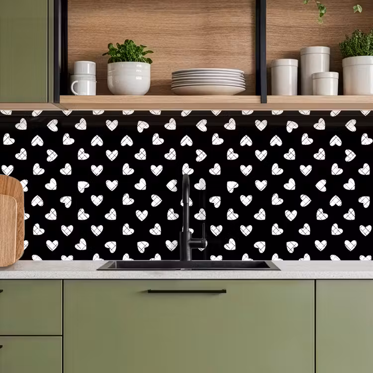 Keuken achterwand - Hart - Design - Geometrie - Patroon — 8