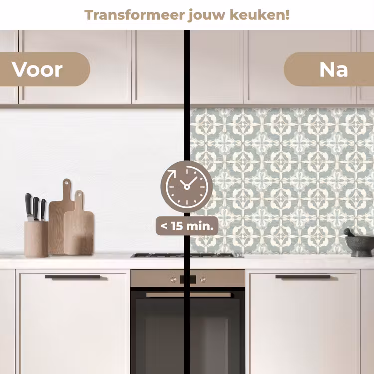 Keuken achterwand - Klassiek - Pastel - Bloemaccent — 3