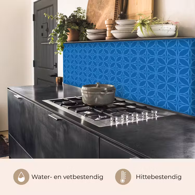 Keuken achterwand - Kompas - Blauw - Patronen — 5