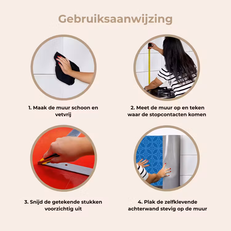 Keuken achterwand - Kompas - Blauw - Patronen — 9