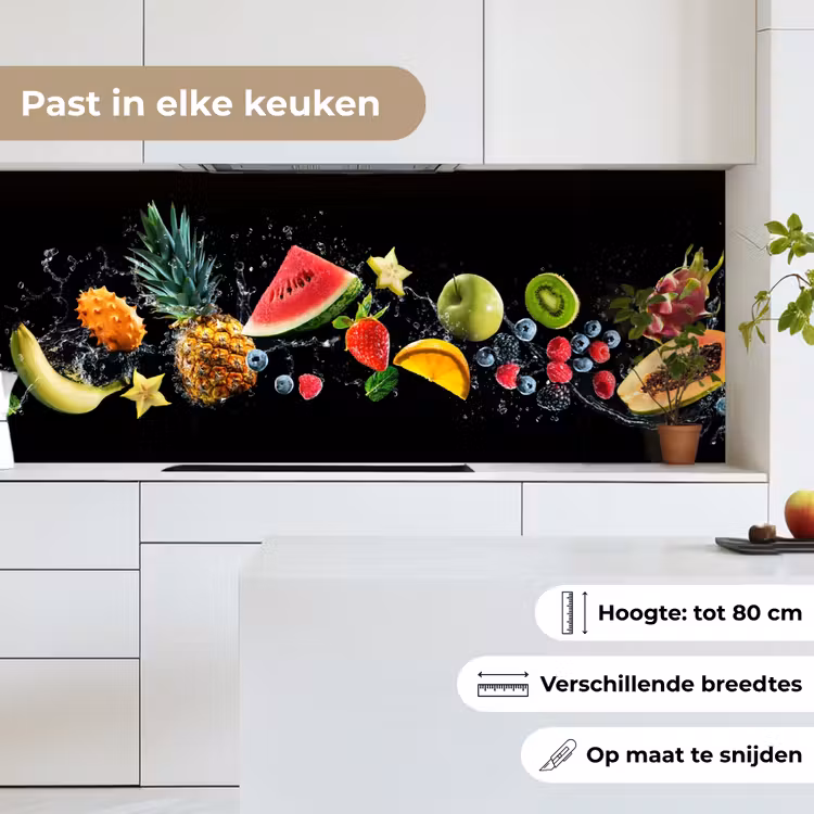 Keuken achterwand - Splash - Fruit - Zwart — 7