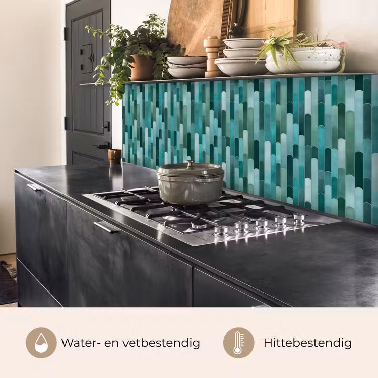 Keuken achterwand - Tegels - Langwerpig - Turquoise — 5