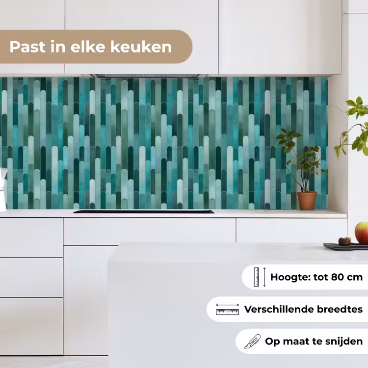 Keuken achterwand - Tegels - Langwerpig - Turquoise — 7