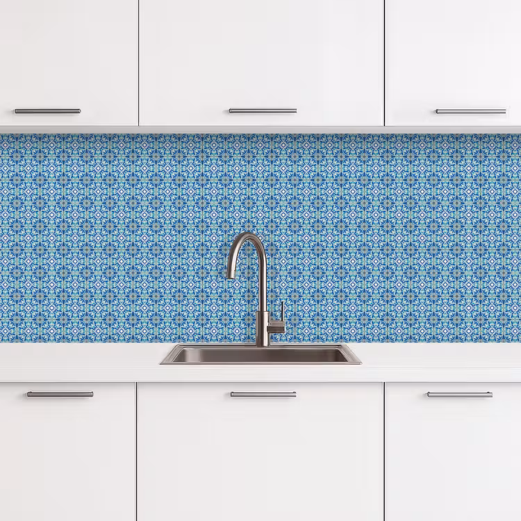 Keuken achterwand - Tegels - Mozaïek - Turquoise - Blauw — 4