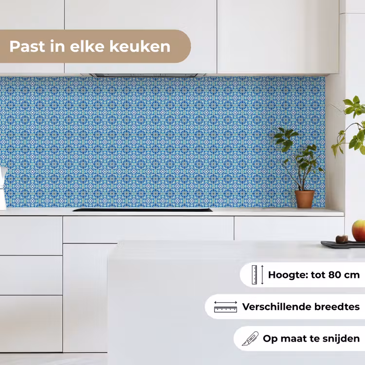 Keuken achterwand - Tegels - Mozaïek - Turquoise - Blauw — 7