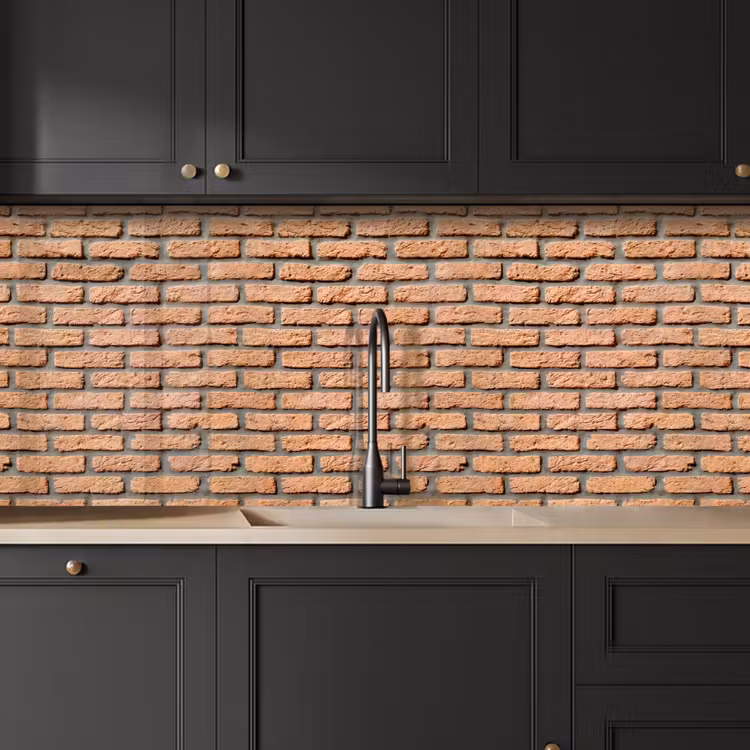 Keuken achterwand - Bakstenen - Rechthoekig - Rood - Muur — 6